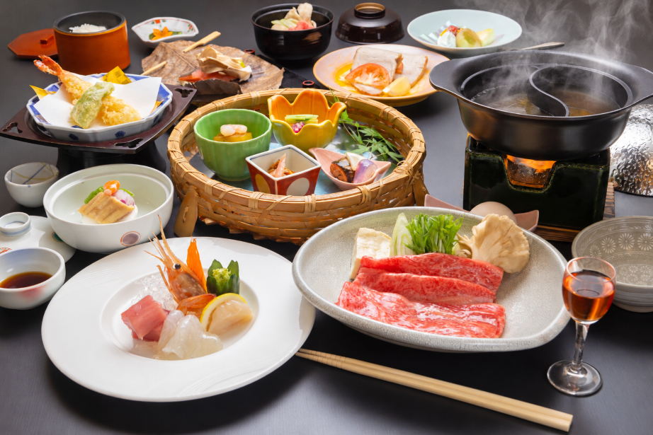 ◆贅沢グルメコース◆すき焼きとしゃぶしゃぶを同時に楽しめるグルメコース限定の贅沢！
